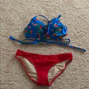 Old Navy watermelon swim top piece